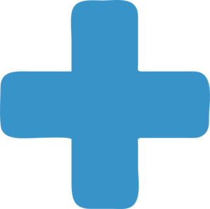 Blue Plus Sign clip art - vector clip art online, royalty free ...