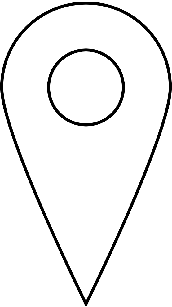 Google Places Pin Icon Black White Line Art Coloring Book ...