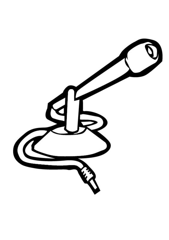 microphone Colouring Pages