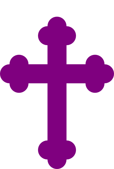 Purple Cross Clipart