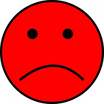 Happy and sad face clip art