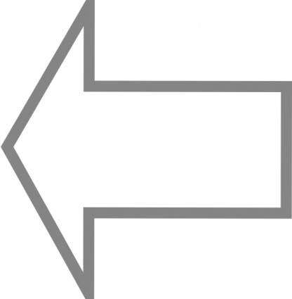Left Outline Arrow clip art - Download free Other vectors
