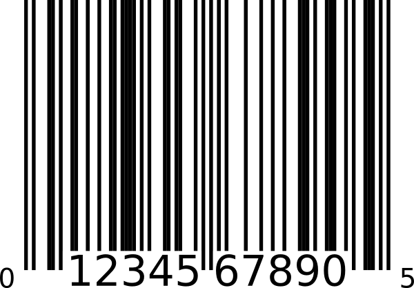 Upc-a Bar Code Clip Art - vector clip art online ...