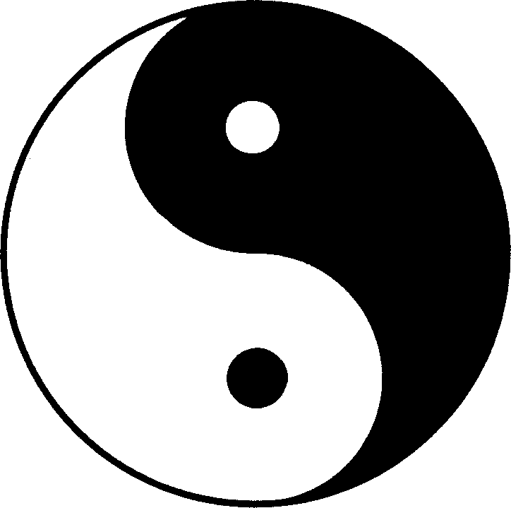 Yin Yang White Outline - ClipArt Best