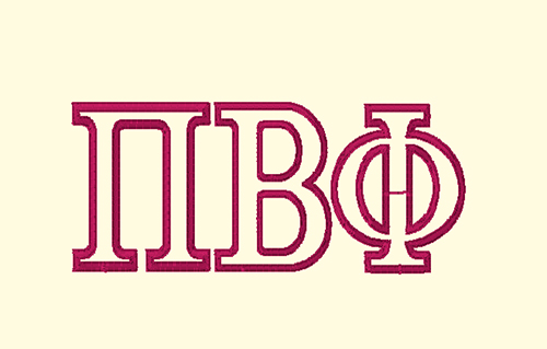 Greek Letters Greek Alphabet Applique Done with Fabric