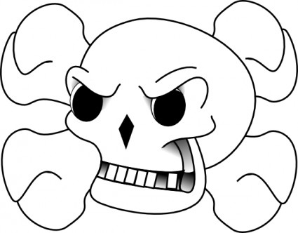 Skull And Bones clip art Vector clip art - Free vector for free ...