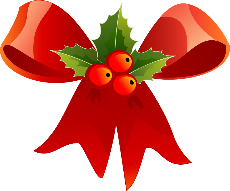 Free Christmas Ribbon Clip Art