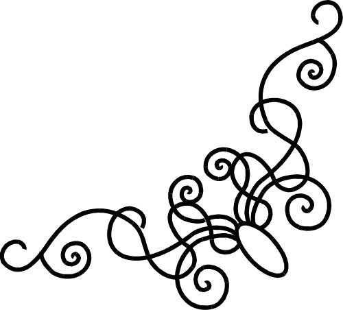 Ornate corner; Borders