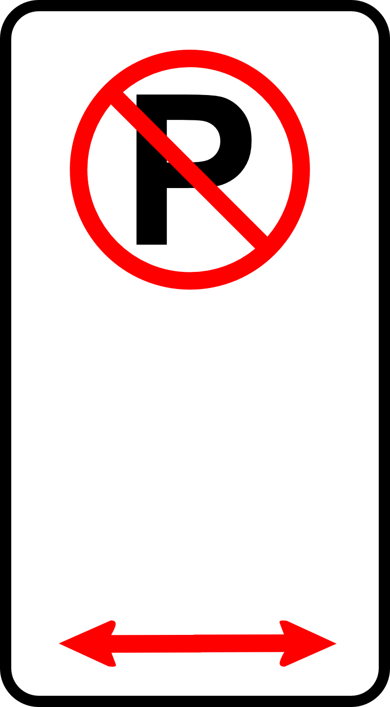 sign no parking SVG