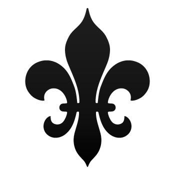 Vinyl Car Decal Sticker Fleur de Lis Logo Symbol ZK6ZZ