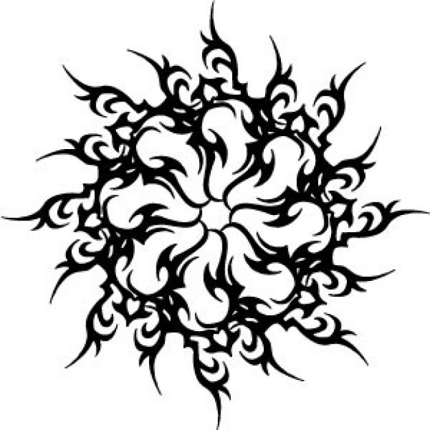 Sharp tribal tattoo shape | Download free Vector
