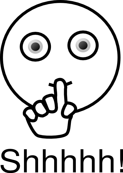 Shhhh Smily clip art - vector clip art online, royalty free ...