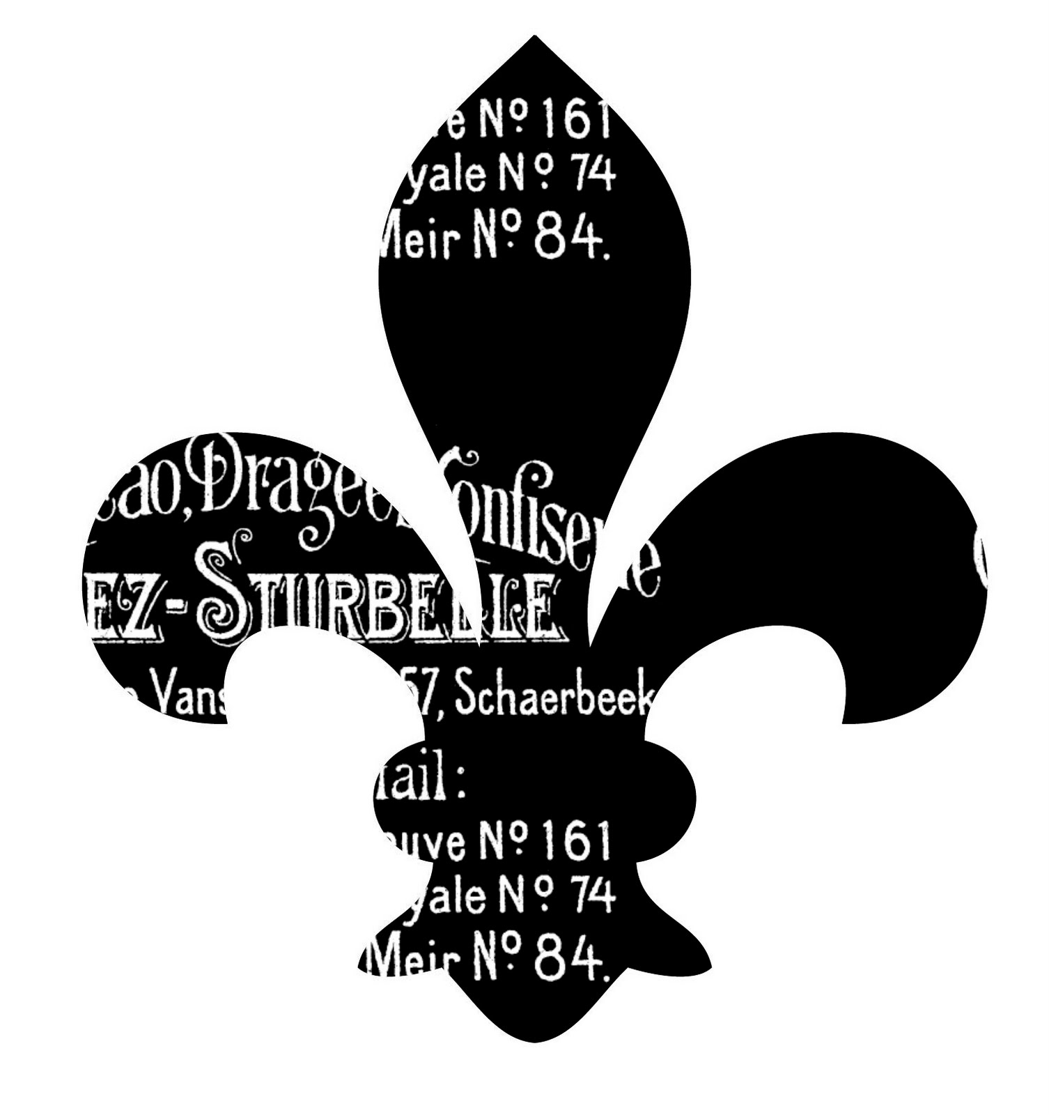 Vintage Clip Art - Fleur De Lis - 3 Options - The Graphics Fairy