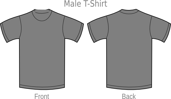 Gray T-shirt clip art - vector clip art online, royalty free ...