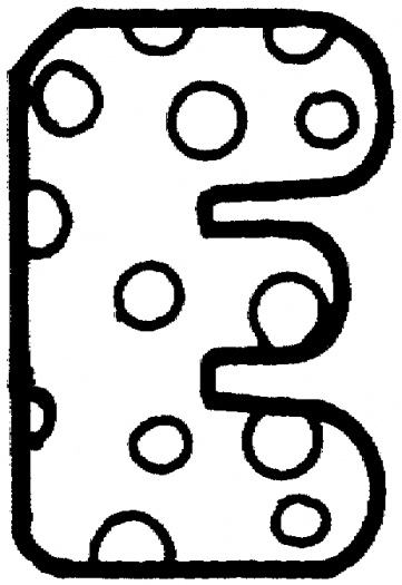 Letter E coloring page | Super Coloring