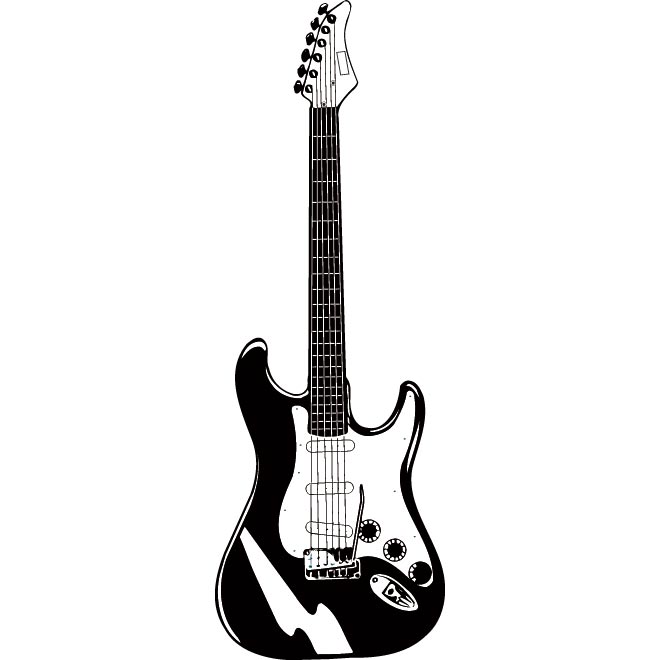 Electric Guitar Silhouette - ClipArt Best