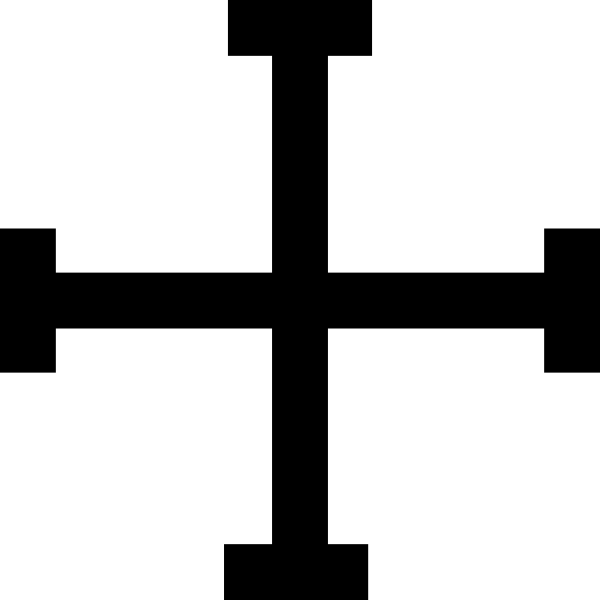 Cross Of Jerusalem clip art Free Vector / 4Vector