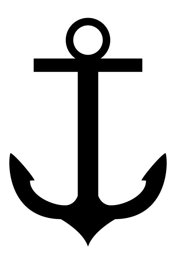 Anchor silhouette clipart
