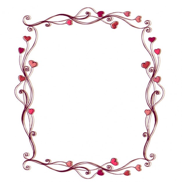 Heart Outline Borders Clipart