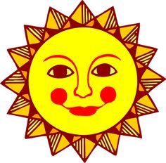 Sun Faces Carson Clipart
