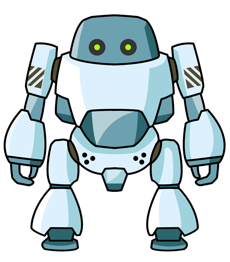 Cartoon robot clipart
