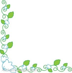 Easter Flower Border Clipart