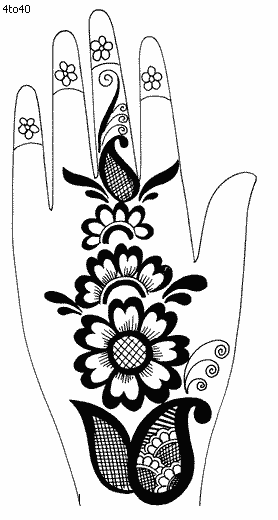 Mehndi designs clip art