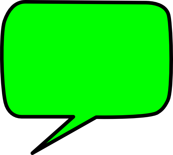 Green Speech Bubble Clip Art - vector clip art online ...