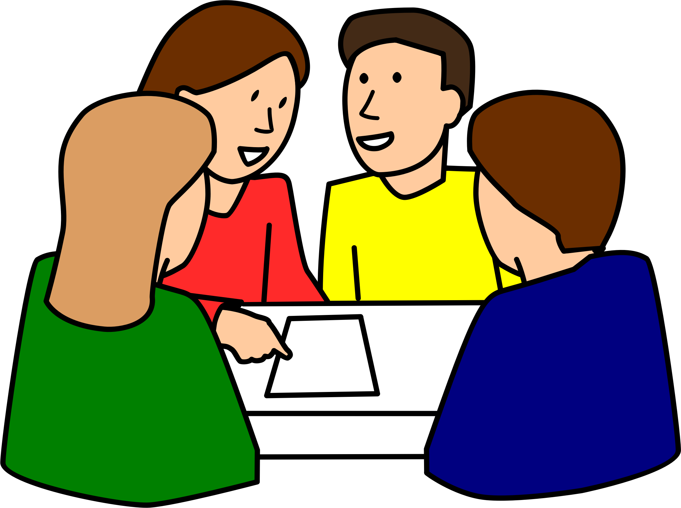 Student group presentation clipart