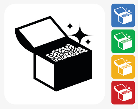 Treasure Chest Icon Vector Illustration Clip Art, Vector Images ...