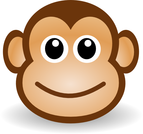 Clipart monkey face