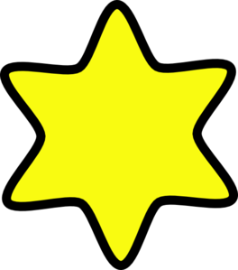 David Star Yellow Clip Art - vector clip art online ...