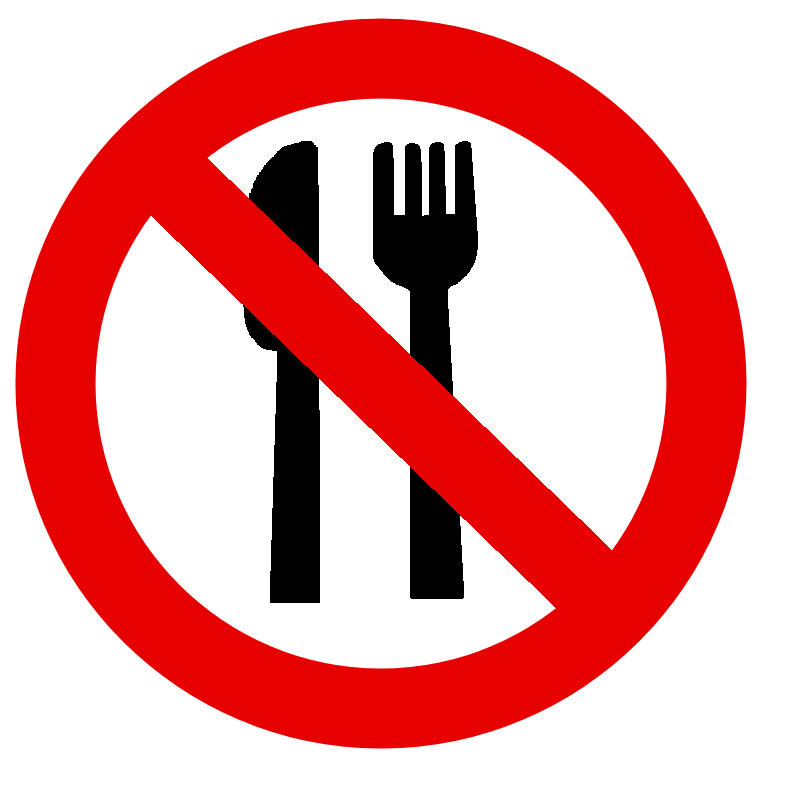 No Food Clipart