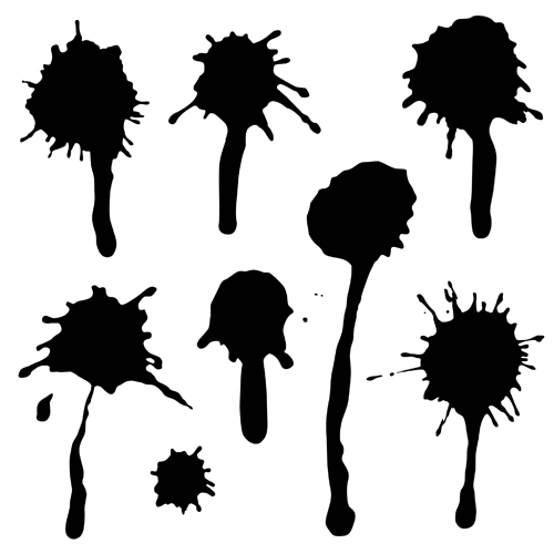 Splash Garbage Objects vector - Vector Other free download