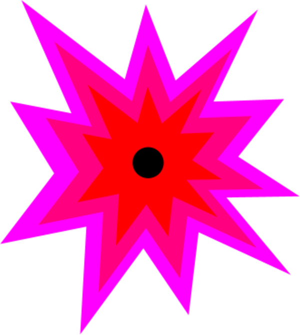 explosion cartoon - vector Clip Art