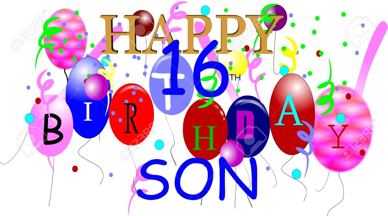 Happy 16th Birthday Clipart