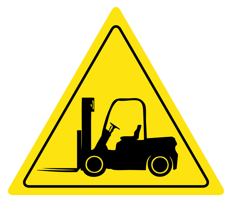 Yield Forklift Floor Sign | Creative Safety Supply