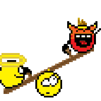 Angel And Devil Smileys by obeah | Photobucket