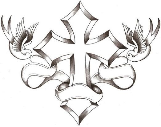 Birds, Crosses and Ribbons