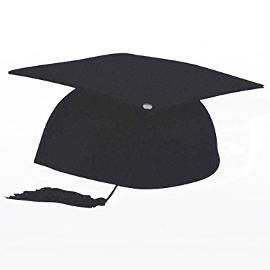 Amazon.com: Black Graduation Cap: Sports & Outdoors