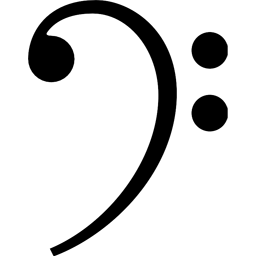bass clef icon – Free Icons Download