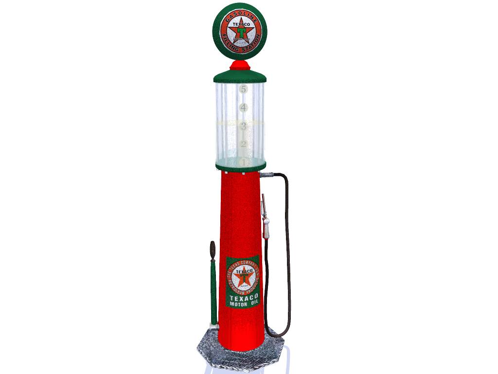 Vintage gas station clipart