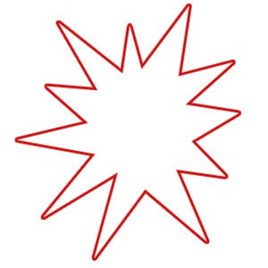 Starburst Clip Art Outline - Free Clipart Images