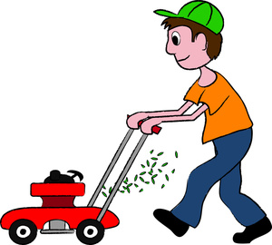 Boys Doing Chores Clipart