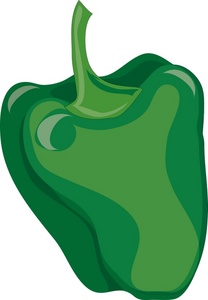 Clipart green pepper