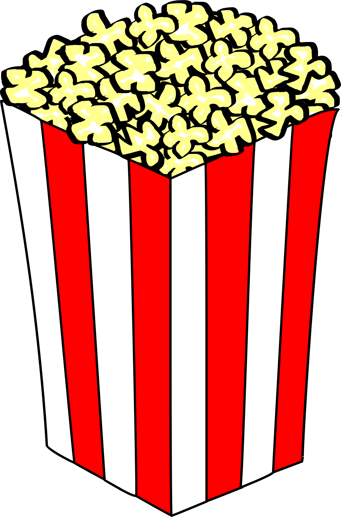 Popcorn Box Clipart
