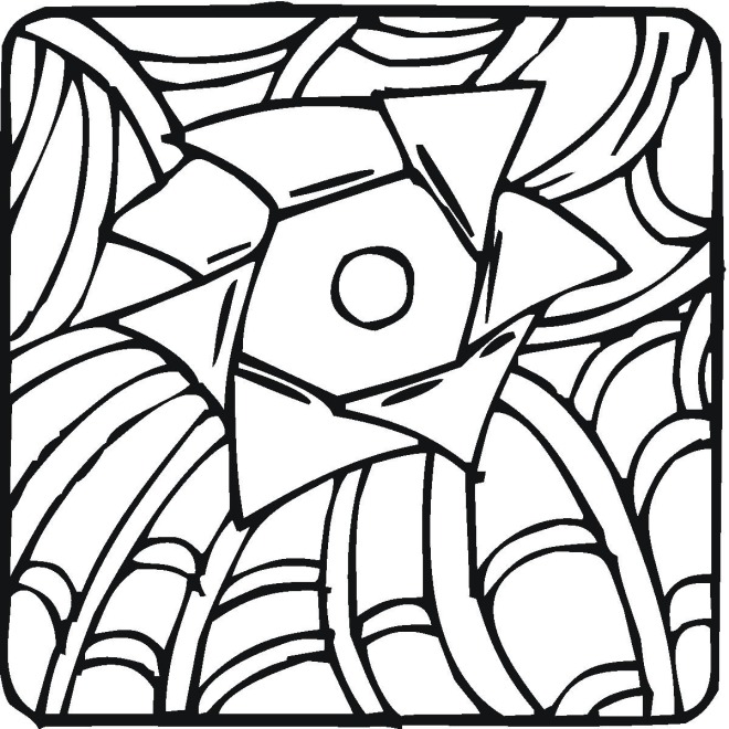 Simple Geometric Designs Coloring Pages - High Quality Coloring Pages