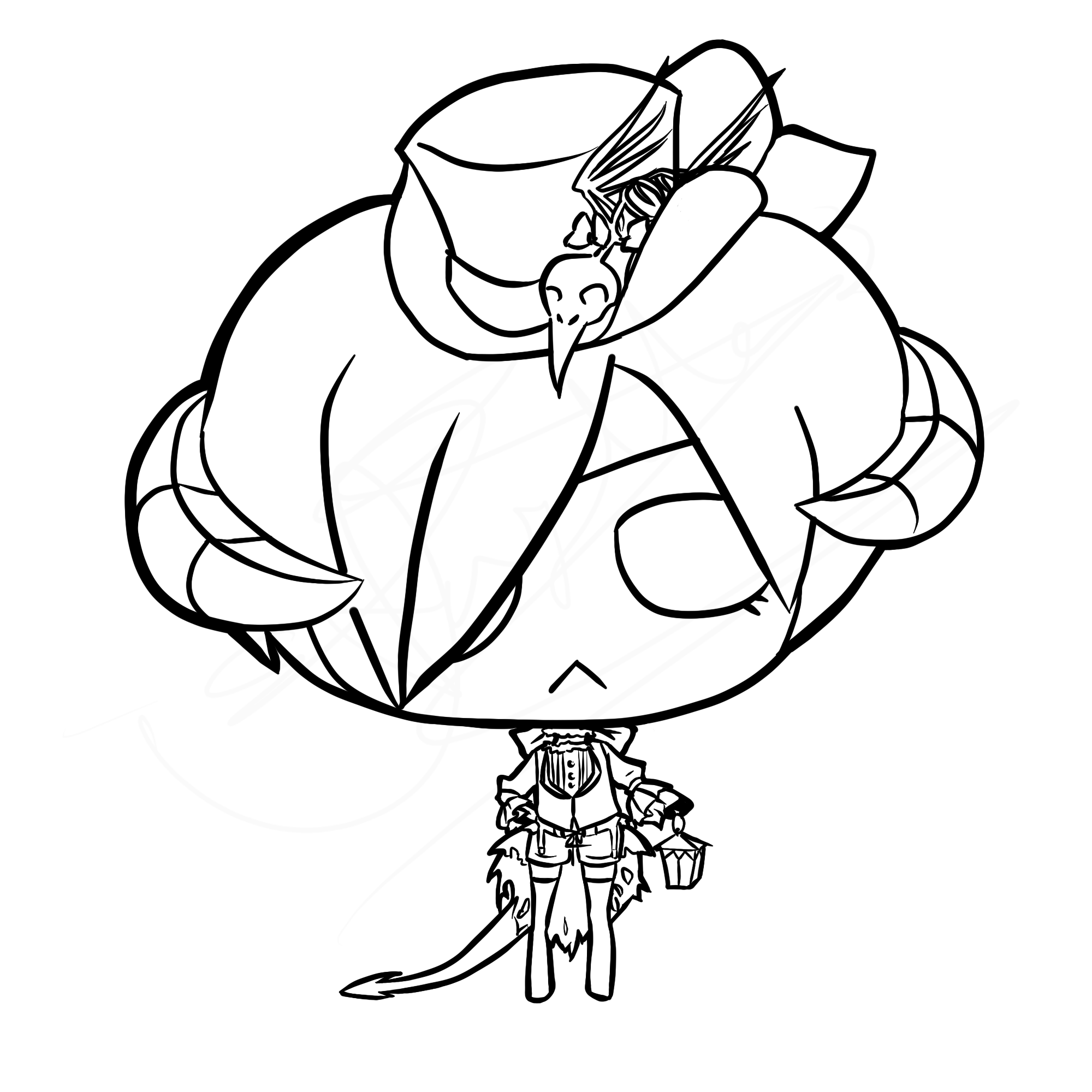 Halloween Ciel Chibi Lineart by kuroSPITE on DeviantArt