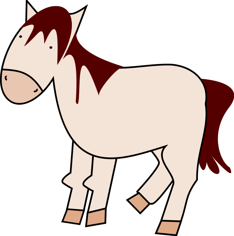 Easy horse clipart