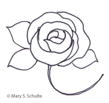 Best Photos of Free Printable Rose Templates - Rose Paper Flower ...
